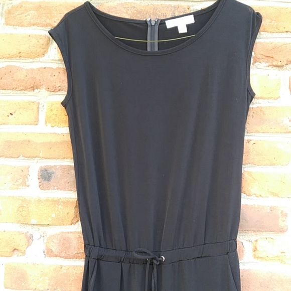 Michael Kors Drawstring-Waist Jumpsuit Black - Picture 3 of 8
